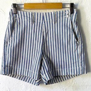 Adriano Goldschmied stripe jean shorts image 1