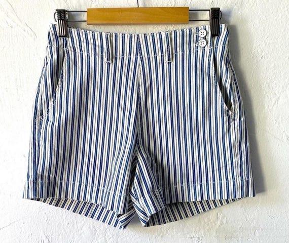 Adriano Goldschmied stripe jean shorts