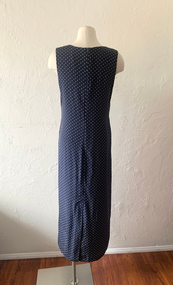 90s Vision Apparel silk dot dress - 10 - image 6