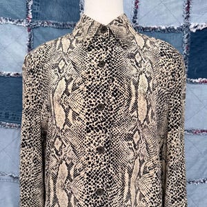 Linda Allard Ellen Tracy silk shirtdress