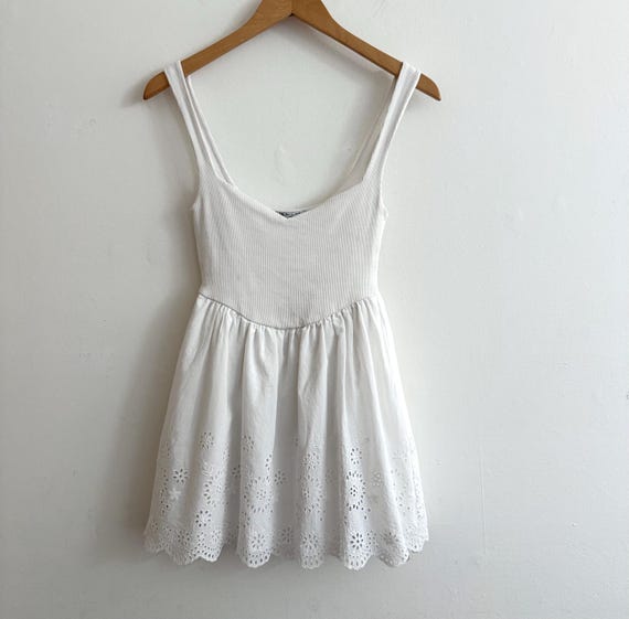 Zara Eyelet Mini Dress - Etsy