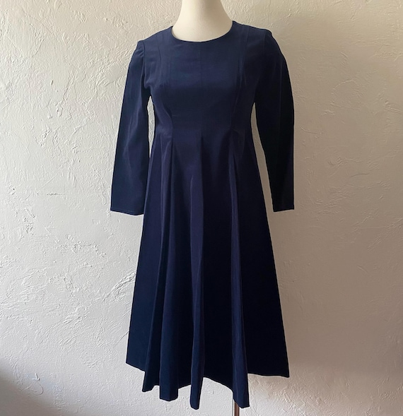 I.Magnin velvet swing dress