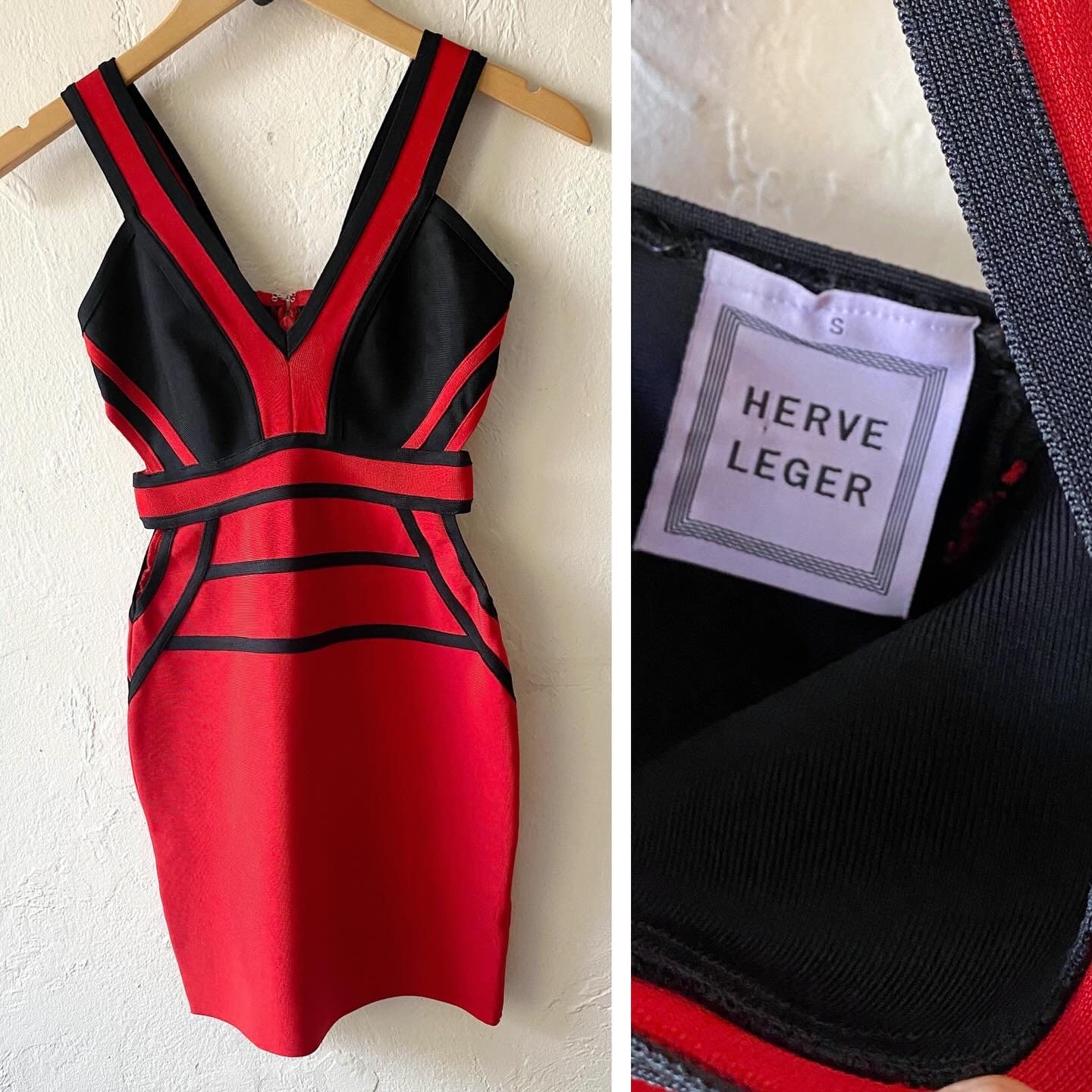Herve leger cutout bandage dress sale