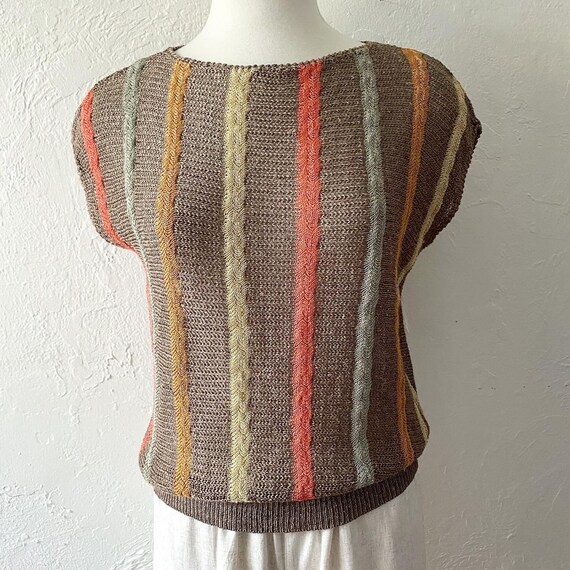 80s knit top