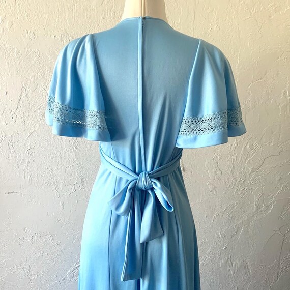 70’s Nubby Textured Sky Blue Dress main image 0