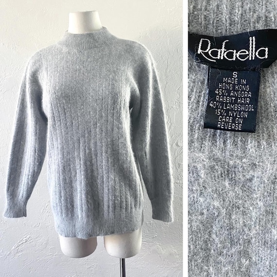 80s Rafaella fuzzy angora sweater