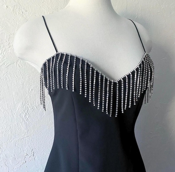 black v neck long dress Keep It Up Black Puff Sleeve Maxi Dress, Large - The Mint Julep Boutique