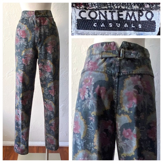 Contempo Casuals floral high waist jeans - 29 - image 1