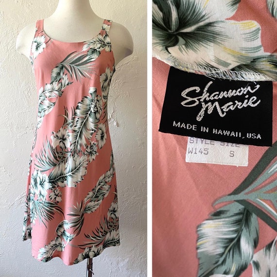 Shannon Marie Rayon Hawaiian Print Dress - Etsy