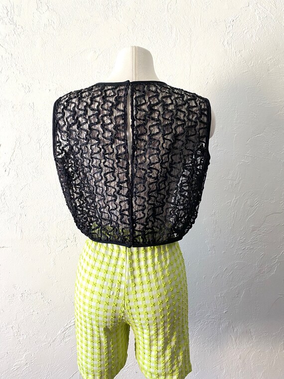 Vtg 50s see thru party top - image 4