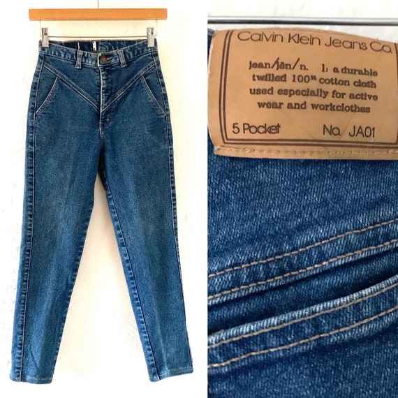 Vtg 80s Calvin Klein mom jeans 25 - image 1