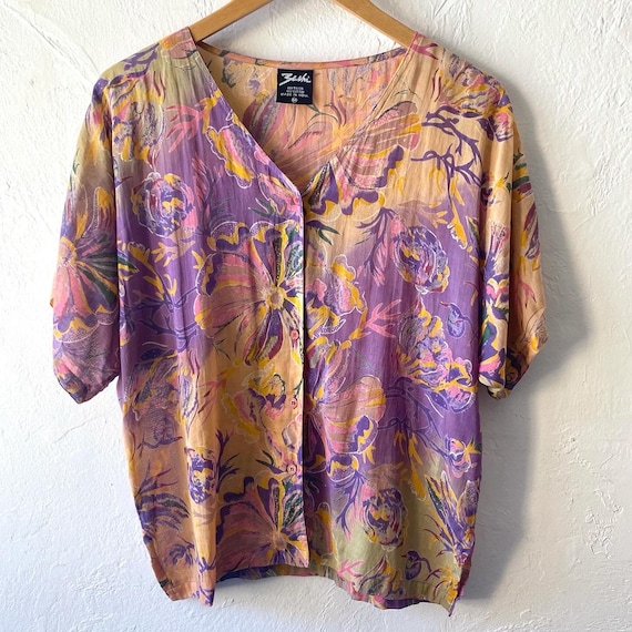 Vtg cotton voile top