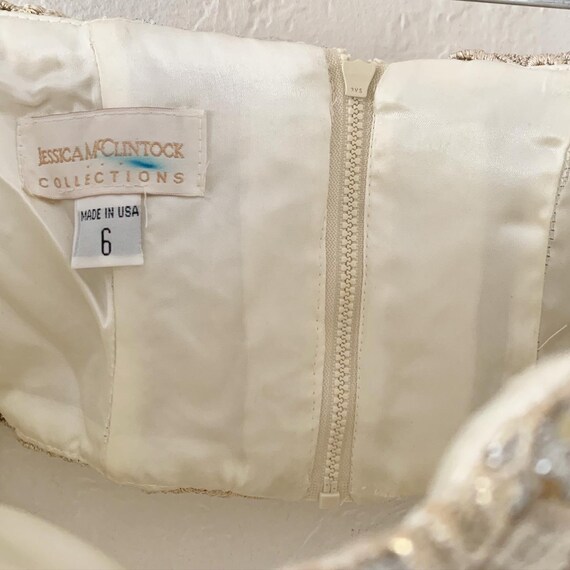 Vtg Jessica McClintock crop bustier - image 4