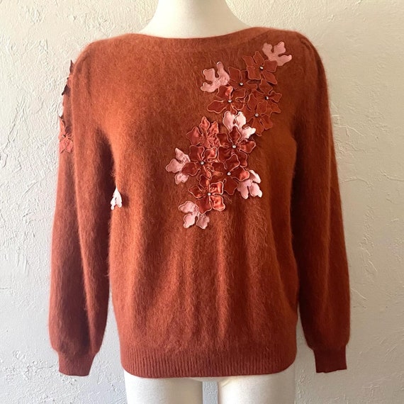 80s fuzzy angora sweater