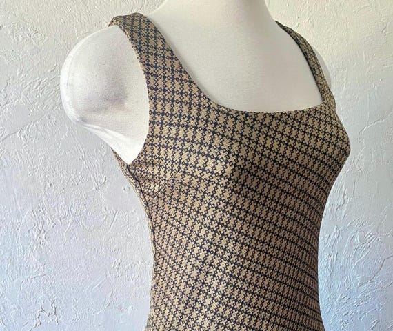 90s Vertigo Knit Dress - Etsy