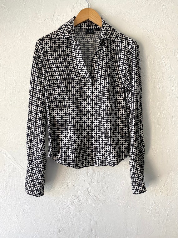 Inc silk French cuff blouse - image 4