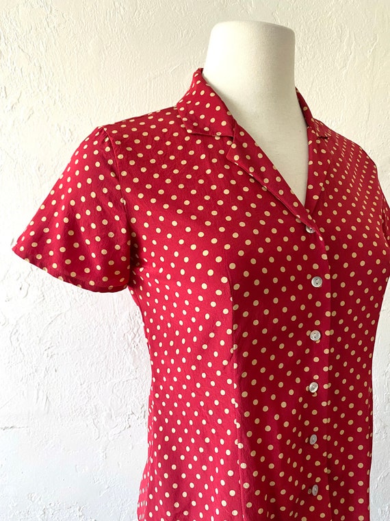 Vtg silk button up by Casual Corner ~ 2 - image 2