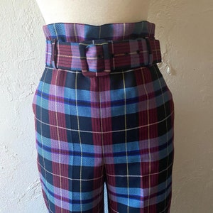 Zara high waist plaid pants