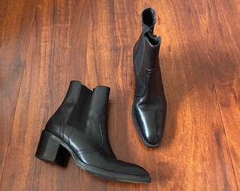 Botines de cuero vintage de los años 80