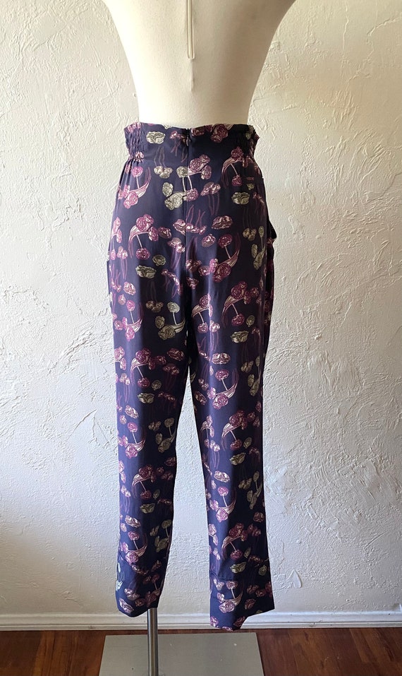 Rachel Comey silk high waist floral pants - image 4