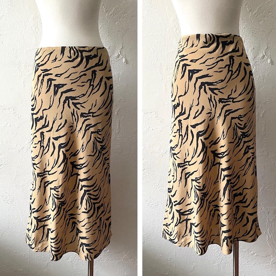 Madewell silk bias cut skirt - image 1