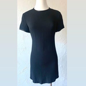 90s Tessuto black mini dress