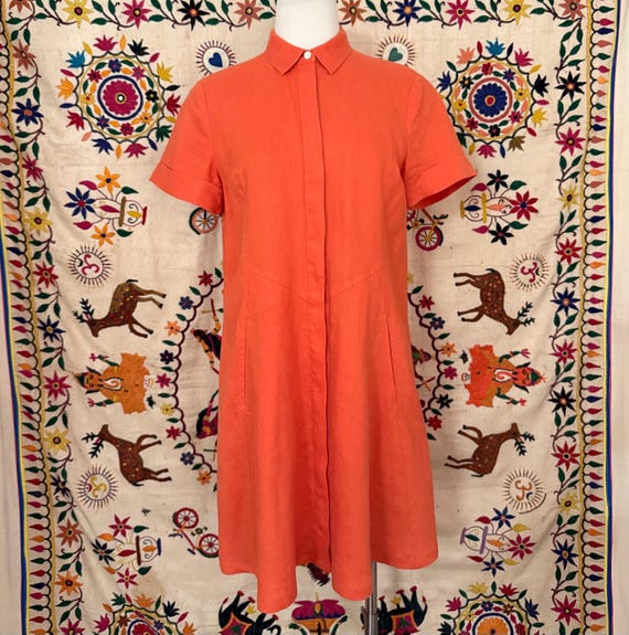 J Jill linen shirtdress with pockets
