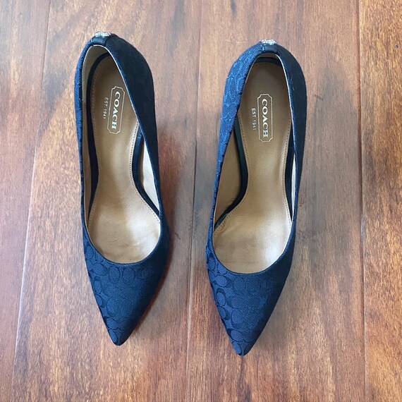 Coach black logo pumps Gem