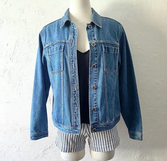 Vtg denim jacket View 5