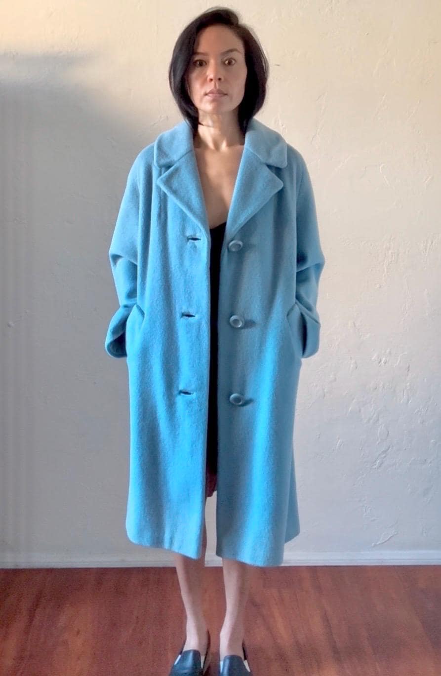 Vtg heavy wool coat