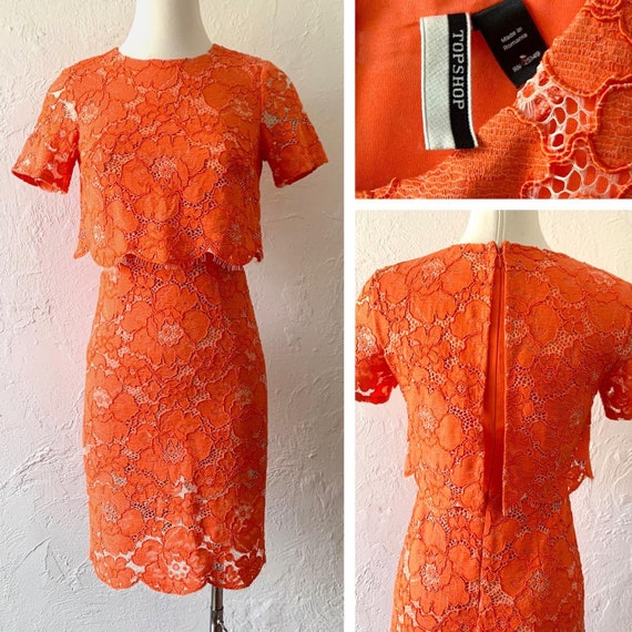Topshop Bright Lace Dress - Etsy Australia Topshop Bright Lace Dress - Etsy Australia