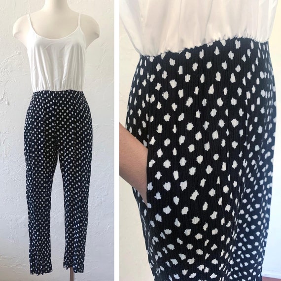 Vtg 80s 90s contrast jumpsuit Small