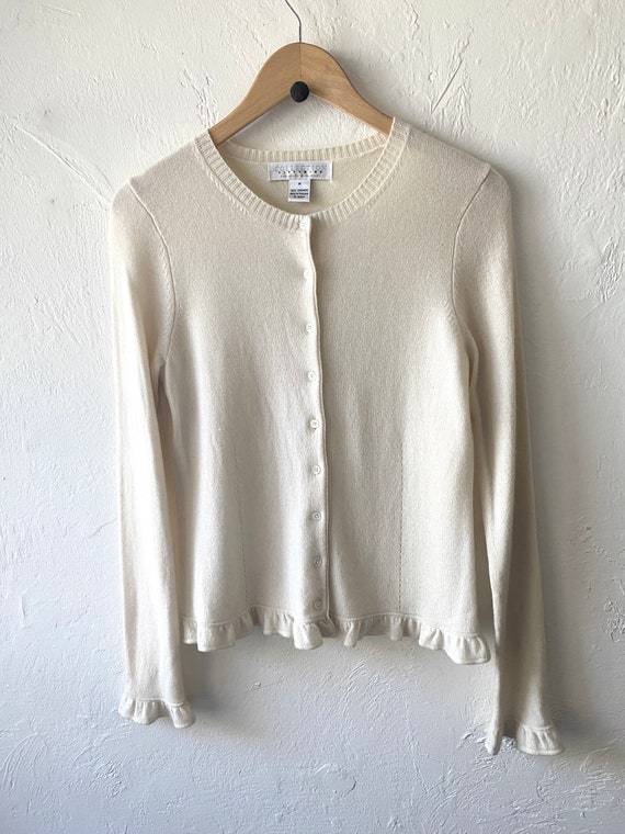 90s Bloomingdale’s cashmere cardigan - image 6