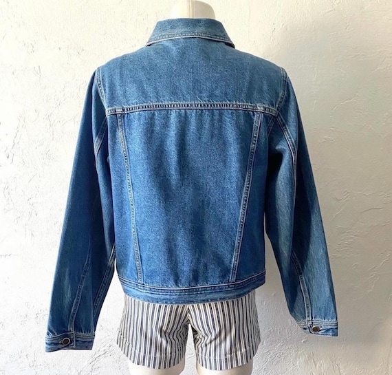 Vtg denim jacket View 6