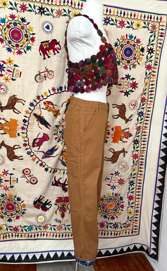 Handmade patchwork crop top - image 5