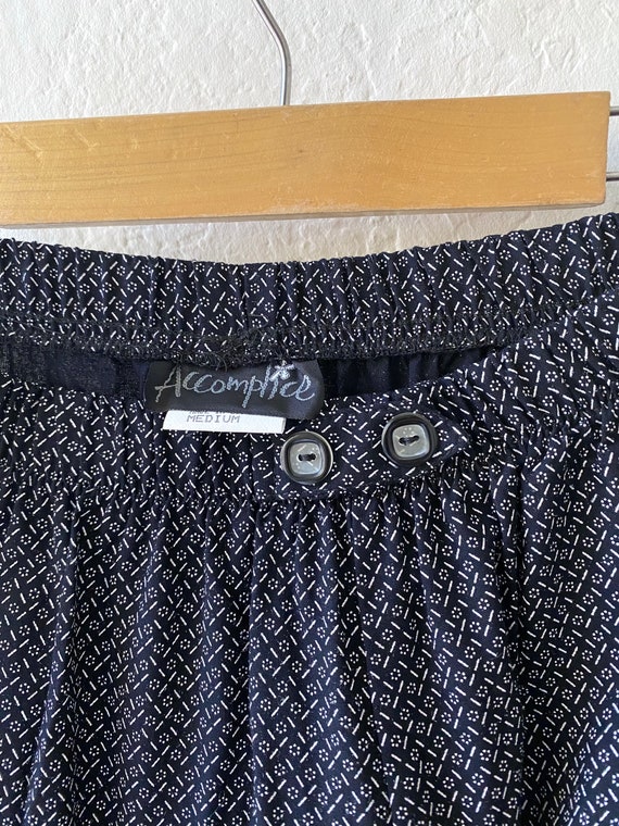 Vtg high waist rayon shorts - image 5