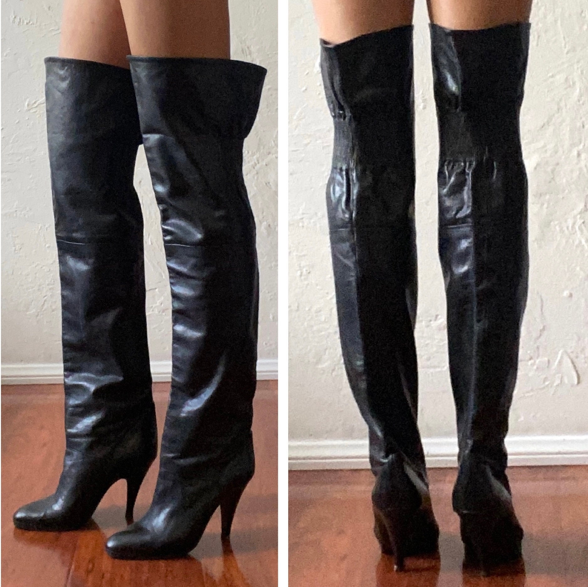 Chanel Knee Boots - 39 For Sale on 1stDibs  chanel knee high boots, chanel  2015 fold over knee high boots, chanel black knee high boots