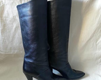 botas de cuero de los 80