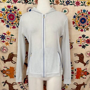 Vtg Pierre Balmain sporty sheer hoodie