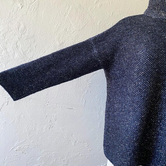 Zara chunky indigo navy knit sweater - image 4