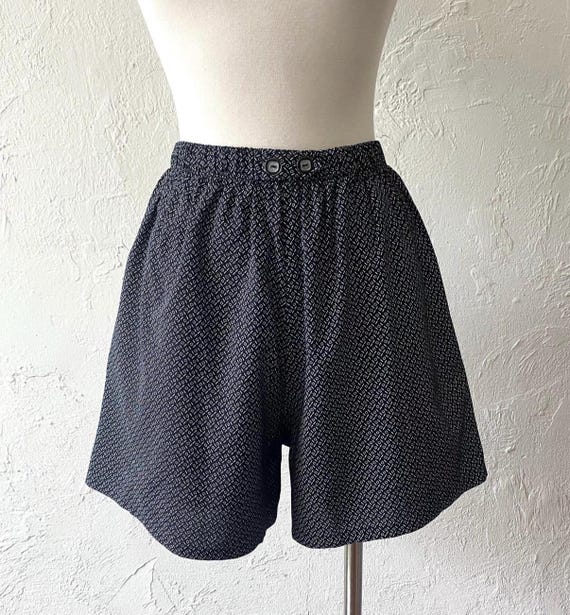 Vtg high waist rayon shorts - image 6