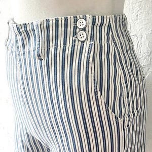 Adriano Goldschmied stripe jean shorts image 2