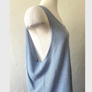 90s see-thru cotton tank top