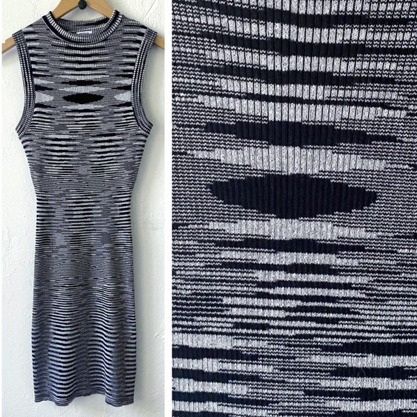 Cotton On space dye rib knit wiggle dress