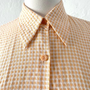 Cotton seersucker button up