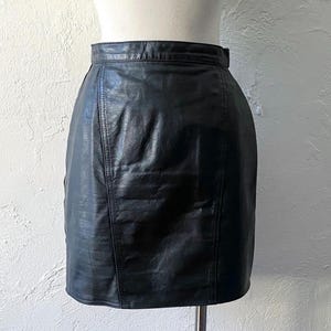 Winlet leather mini skirt