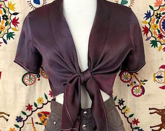 blusa de seda Ralph Lauren