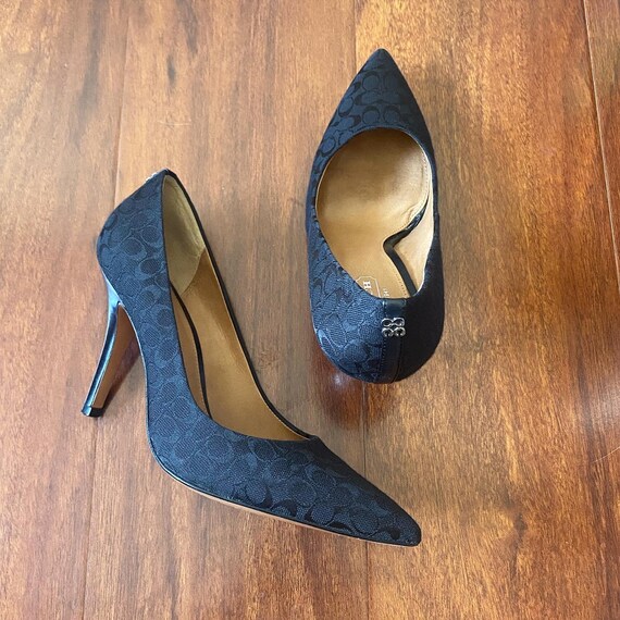 Coach black logo pumps Gem