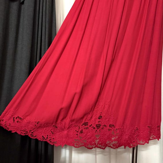 Vtg macramé midi skirt