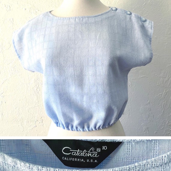 Vtg Catalina crop blouse - image 4